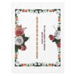 Toalha De Mesa Psalm 11:5, No Violence