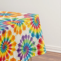 Toalha de Mesa Psicodélica Tie Dye | Toalha de Mes