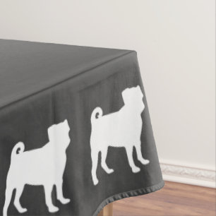 Toalha De Mesa Pug Chá de fraldas Canina Sexo Neutro