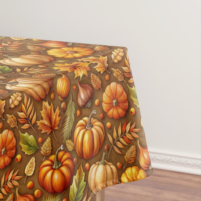 Toalha De Mesa Pumpkin de queda do país (Posição Original)