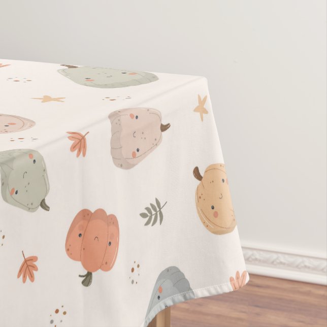 Toalha De Mesa Pumpkin Feliz - Tablecloth (Posição Original)