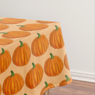 Toalha De Mesa Pumpkin Patch Laranja Colheita de Outubro