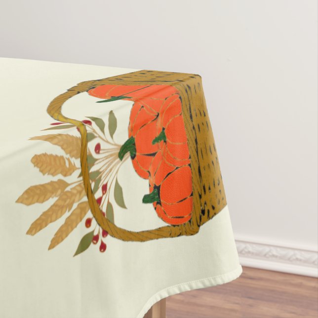 Toalha De Mesa 🍂 **Pumpkin & Wheat Tablecloth (Posição Original)