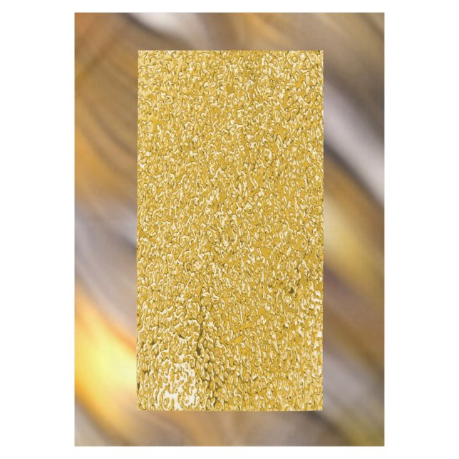 Toalha De Mesa PURE DOURADO Splatter Patterno + texto/foto (Frente)