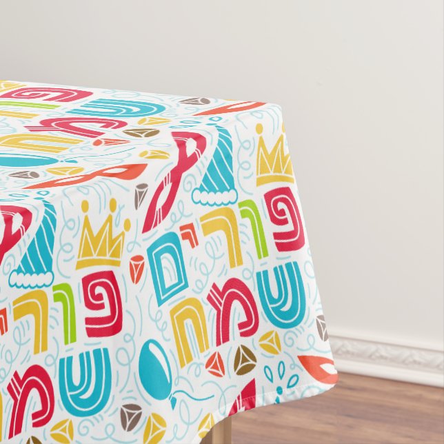 Toalha De Mesa Purim colorful (Posição Original)