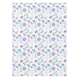 Toalha De Mesa Purple Green Watercolor Wildflower