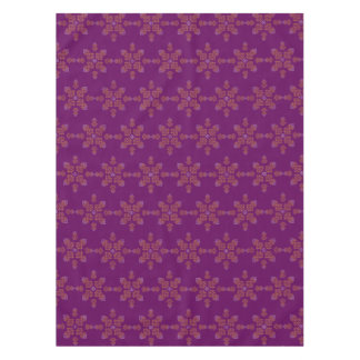 Toalha De Mesa Purple Minimal South Indian Kolam Design