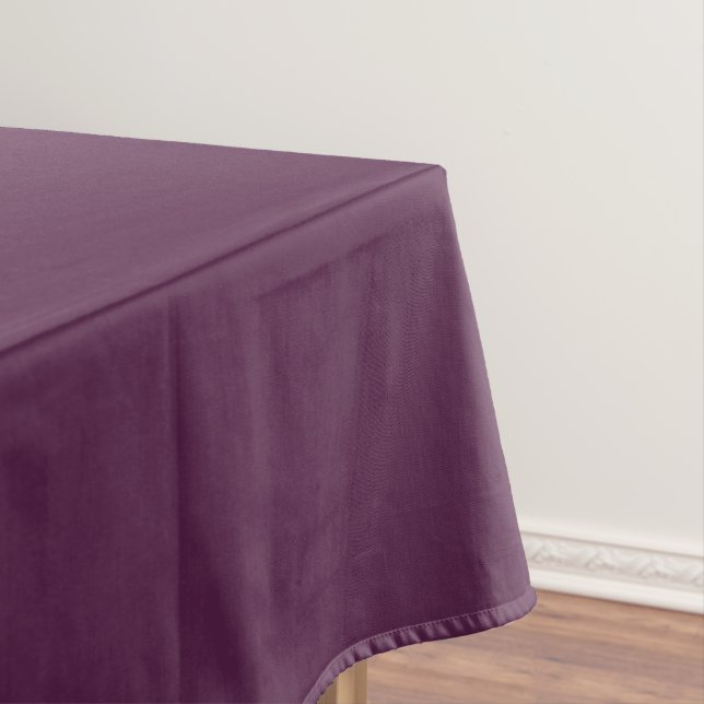 Toalha De Mesa Púrpura de beringela sólida (Posição Original)