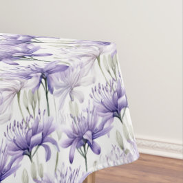 Toalha De Mesa Púrpura Floral Púrpura De Mola Aquosa, Padrão