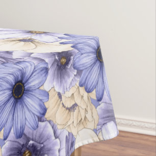 Toalha De Mesa Púrpura Lilac Cream Florals