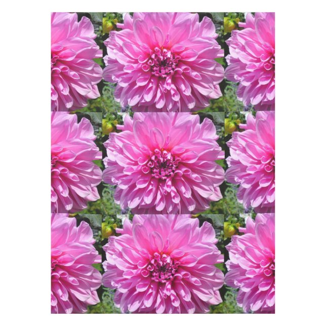 Toalha De Mesa Púrpura rosa Dhalia Tablecloth (Frente)