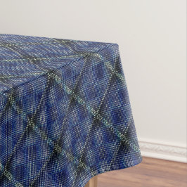 Toalha De Mesa quadrado azulado com pontos em pixel