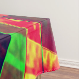 Toalha De Mesa Quadrados e retículos ângulos coloridos e inclinad