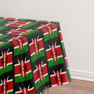 Toalha De Mesa Quênia Flag & Kenya dinelloth decor Africa