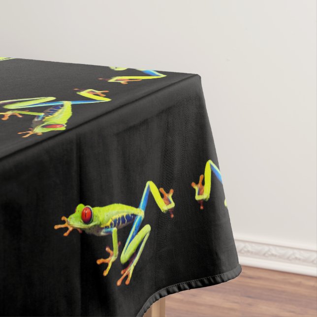 Toalha De Mesa Rã-árvore Pintada de Olhos Vermelhos (Posição Original)