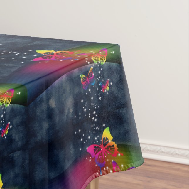 Toalha De Mesa Rainbotes em borboletas (Posição Original)