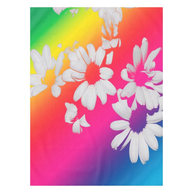 Toalha De Mesa Rainbow daisies (Frente)