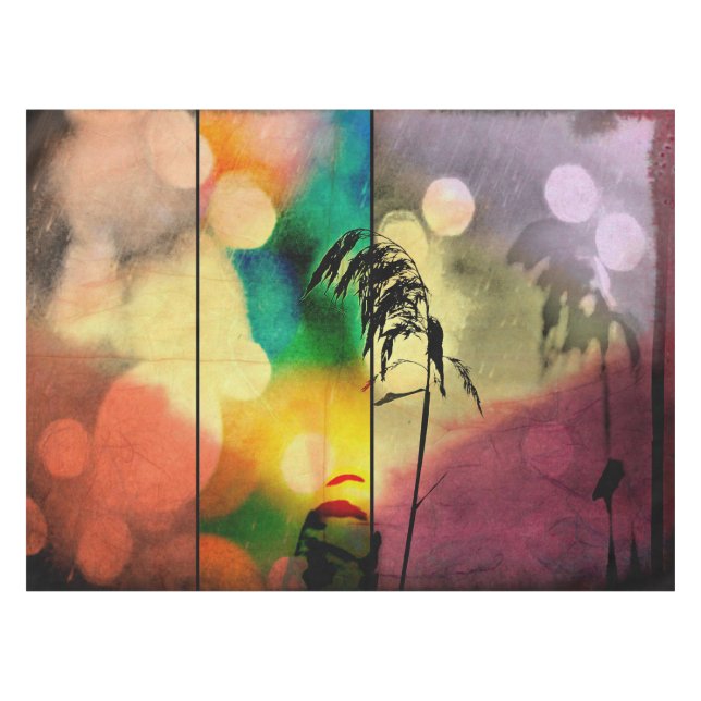 Toalha De Mesa Rainbow Grass Drama Tablecloth (Frente (Horizontal))