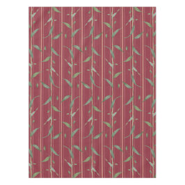 Toalha De Mesa Ramo de folhas em papel de parede vermelho