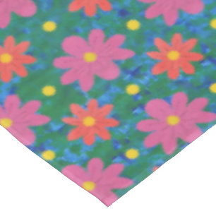 Toalha De Mesa Rangoli chique floresce bolinhas no Tablecloth