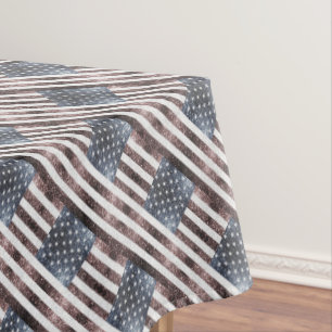 Toalha De Mesa Rastreio Vermelho Branco Azul Espalha-se padrão d