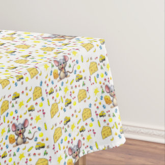 Toalha de Mesa Rato Amarelo Queijo Estrelas Caminh