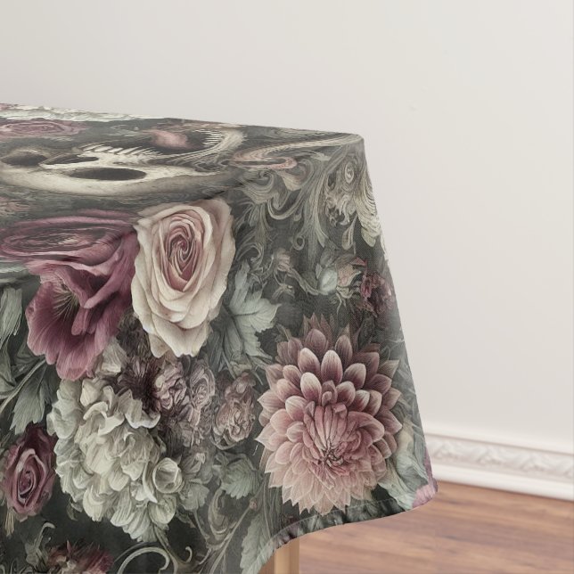 Toalha De Mesa Recolher nos Rosas - Impressão Gótico Grande (Posição Original)