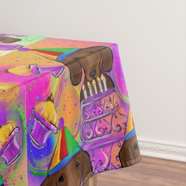 Toalha De Mesa Red Doxies (Posição Original)