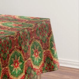 Toalha De Mesa Red Green Decorative Holiday Tablecloth
