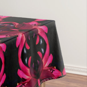 Toalha De Mesa Red Lily Flower Abstrato Art