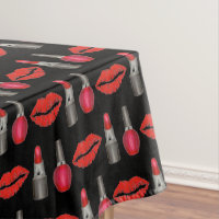 Red Lipstick Nail Lábios Poloneses Beijam Maquiage