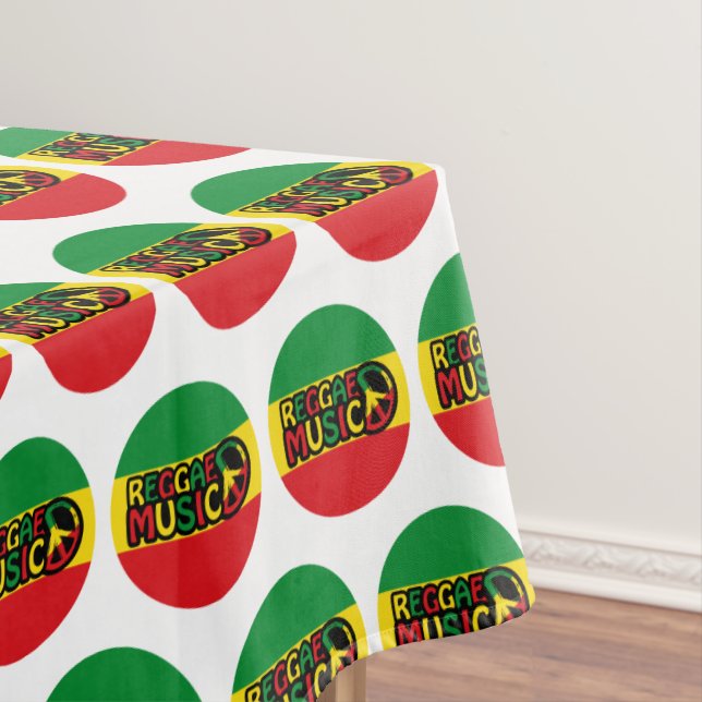 Toalha De Mesa Reggae design de Música com estilo e cor rastafari (Posição Original)