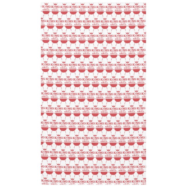 Toalha De Mesa Rei Da Grelha, Vermelho (Frente)