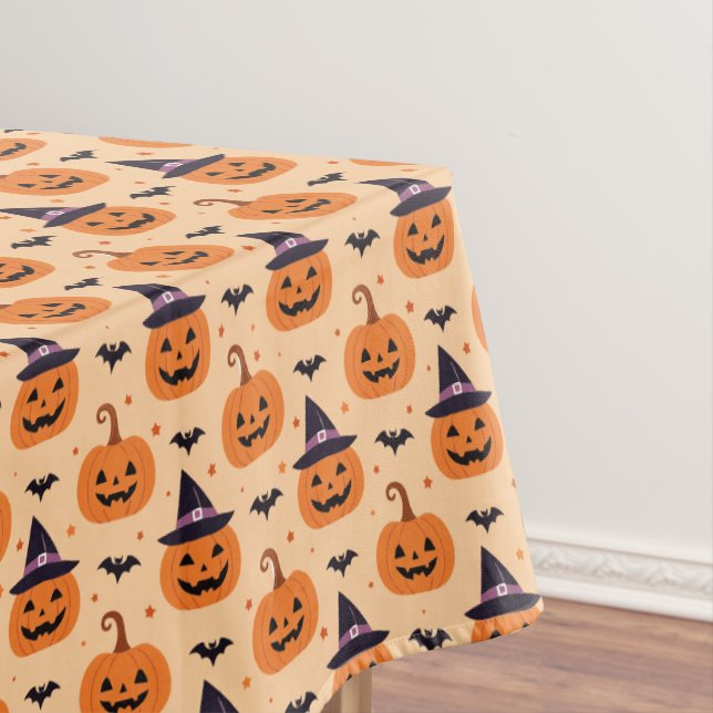 Toalha De Mesa Remendo de Abóbora de Halloween (Posição Original)