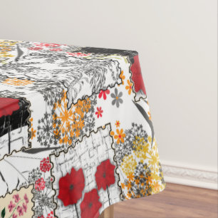 Toalha De Mesa Remendos estofando dos retalhos retros sem emenda