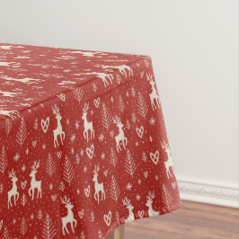 Toalha De Mesa Rena de Natal Nórdica