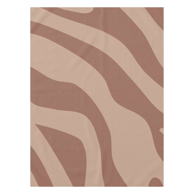Toalha De Mesa Retro Abstrato Mocha Mousse 02 (Frente)