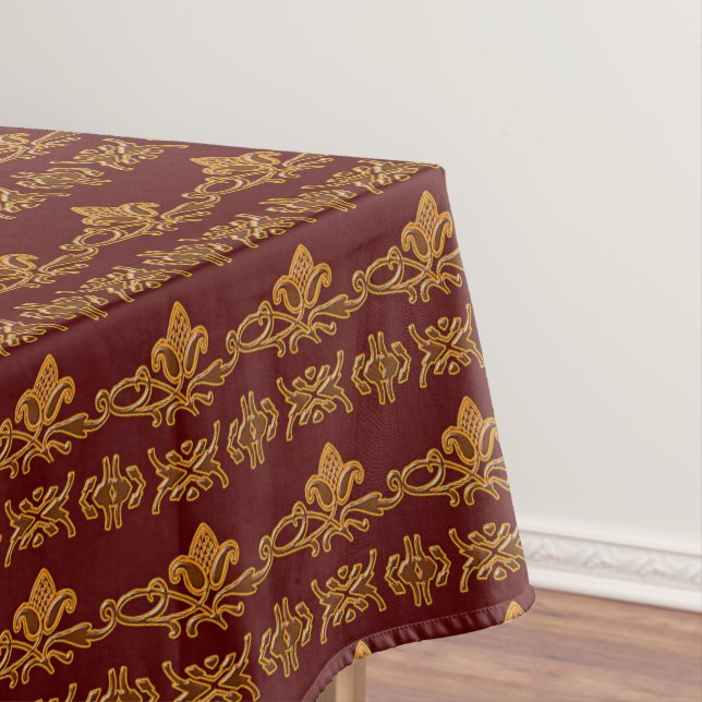 Toalha De Mesa Retro floral do estilo barroco (Posição Original)