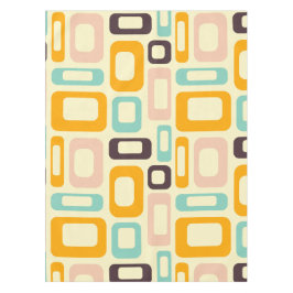 Toalha De Mesa Retro geometric pattern in light beige background