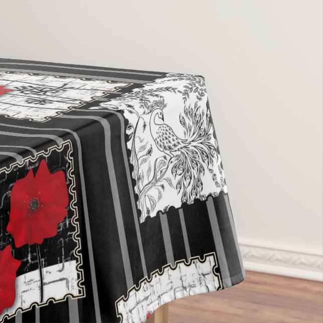 Toalha De Mesa Retro sem costura retro colagem de retalhos (Posição Original)