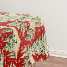 Toalha De Mesa Retro Vintage Christmas Landscape