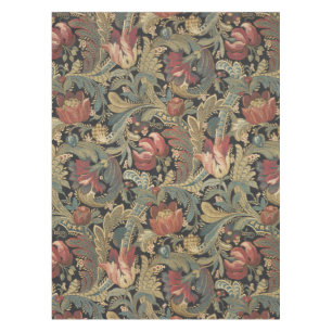 Toalha De Mesa Rich Floral Tapeçaria Brocade Antique Clássica