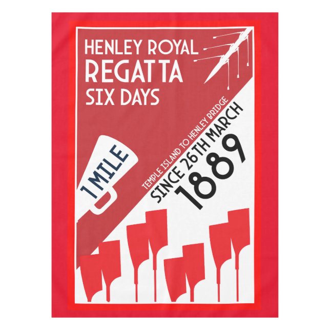 Toalha De Mesa Rio Thames Regatta (Frente)