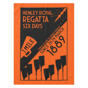 Toalha De Mesa Rio Thames Regatta - Estilo Retro Vintage Retro Re