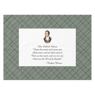 Toalha De Mesa Robert Burns Selkirk Grace Tablecloth