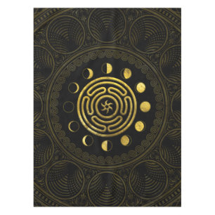 Toalha De Mesa Roda de Hecate e Lua