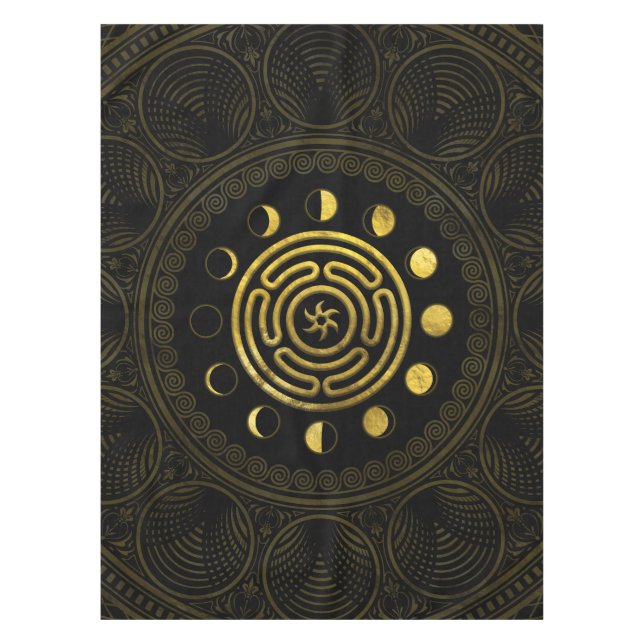 Toalha De Mesa Roda de Hecate e Lua (Frente)