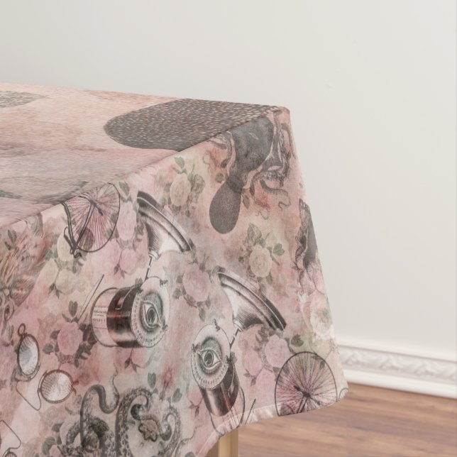 Toalha De Mesa Romântico Steampunk | Ephemera Antiquada (Posição Original)