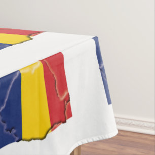 Toalha De Mesa ROMÊNIA FLAG Na moda Patriótico Romeno