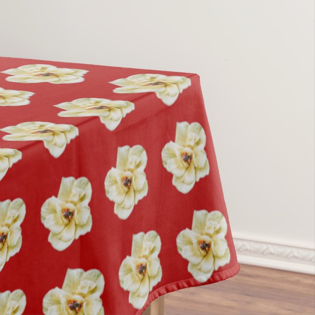 Toalha De Mesa Rosa e Abelha (Posição Original)